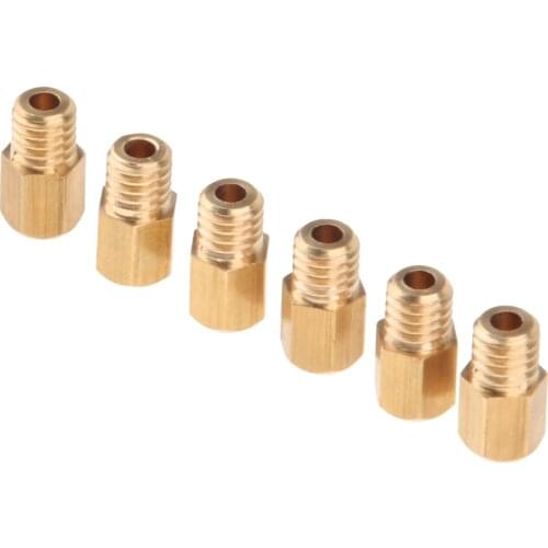 6 Pcs Motorcycle Carburetor Hex Head Main Jet Set 100 110 120 130 140 150 Size - M5 Thread