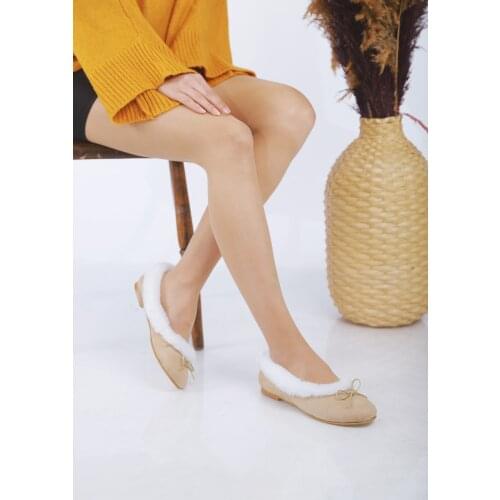 New fashion women winter cotton shoe plush warm snow boot ladies furry casual slip on flat short suede leather female footwear