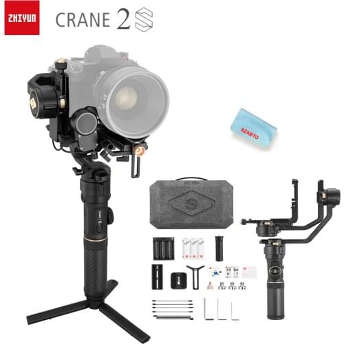 ZHIYUN Official Crane 2S 3-Axis Handheld Gimbal Stabilizer Voor Dslr Camera En Camcorder 6.5Kg Laadvermogen uitschuifbare Roll