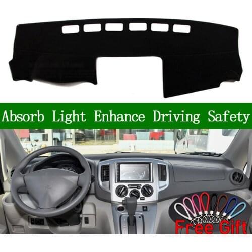 For Nissan NV200 Vanette Evalia 2010-2018 Dashboard Cover Sun Shade Non-slip Dash Mat Carpet Car Stickers Interior Accessories