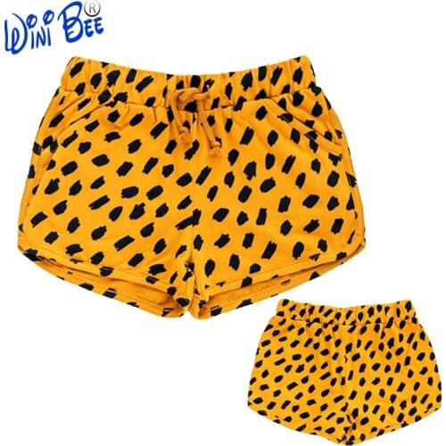 Shorts for Girls 6Yrs Clothes for Toddler 2T Sport Shorts Cotton Pants Fashion Dot Printed Childrens Clothing from 2 to 7 Years