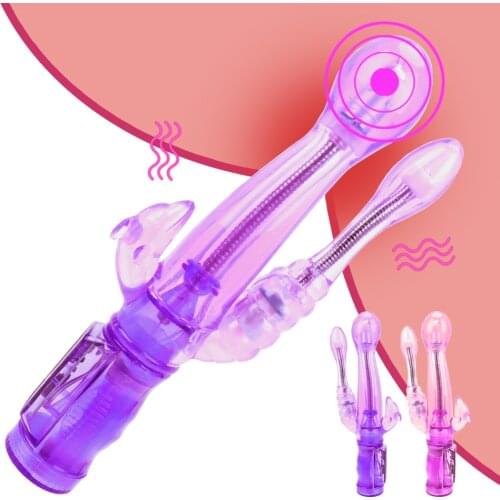 Triple Vibration G-spot Massager Clitoris Vagina Stimulator Sex Toys for Women Erotic Rabbit Vibrator Dildo Vibrator