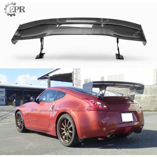 Carbon Fiber for Nissan Fairlady Z34 370Z VTX8 Rear Trunk GT Spoiler Wing Lip Bodykits Car-styling Spoilers Wings Body Kit