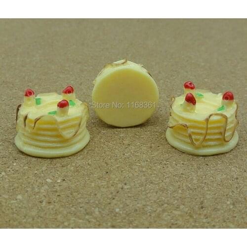 1pcs/lot resin flat back yellow love Thousand Layer cake 14mm Cabochons Hair Bow Center Card Frame Making Craft DIY B012-7