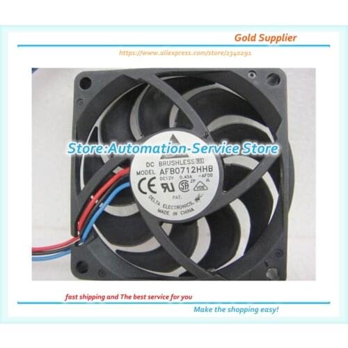 2pcs Delta AFB0712VHB 7015 70mm x 15mm DC Brushless PWM Cooler Cooling Fan 12V