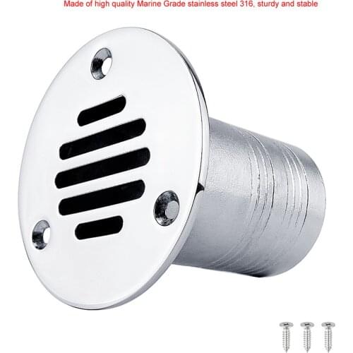 316 Stainless Steel Boat Floor Deck Drain Scupper 88 x 87mm for Boat Yacht Plumbing Fitting Drain Supplies