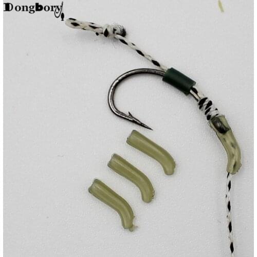 20x Carp Fishing Accessories Hook Sleeves Mini Small Hook Aligner Pop Up Kick Off Anti Tangle Sleeves Tube Hair Rig Accessories