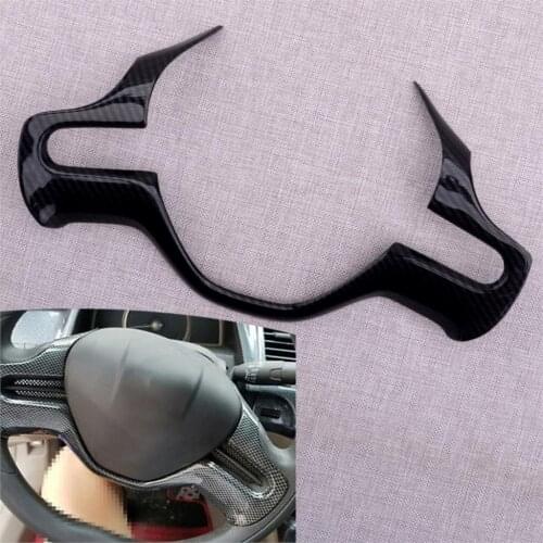 Beler Car Inner Steering Wheel Strip Cover Trim Frame Decor Fit For Honda Civic 8th 2006 2007 2008 2009 2010 2011