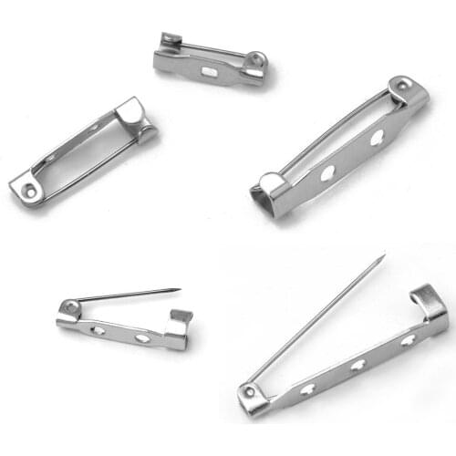 Brooches Pin Safety Pin Stainless Steel NO Fade Accessories Findings Settings DIY Jewelry Making 14mm 17mm 19mm 25mm 32mm