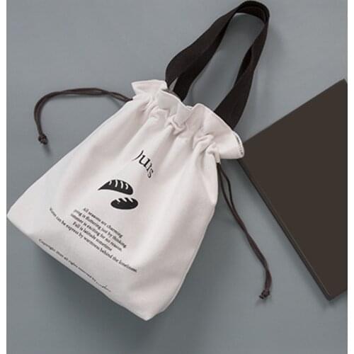 Canvas Lunch Bag Thick Aluminium Foil Lining Lunch Box Tote Cooler Handbag Picnic Dinner Container School Food Storage Bags