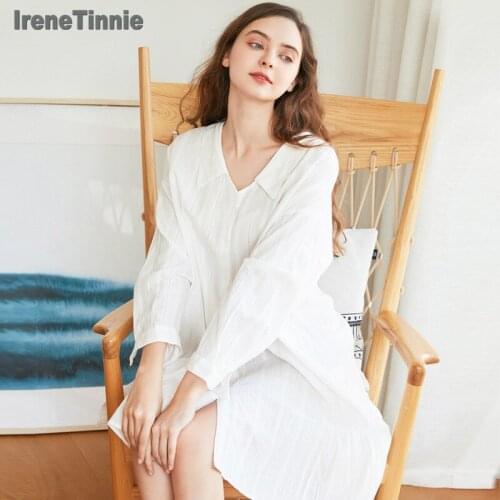 IreneTinnie Women's Nightgowns Made Of Cotton