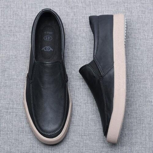 2021 New Spring Men Vulcanize Loafer Shoes British Style Slip-On Flats Korean Trend Youth Colorful Sewing Designer Shoe BD20080