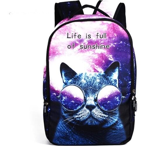 Men backpack cartoon school bag for teenager boys girls bookbag fashion travel rucksack large capacity mochilas bolosos 19inch