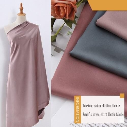 Soft silk-like satin chiffon of rice, white, black, green, peach, burgundy, purple fabric, pure gray tulle plain chiffon fabric