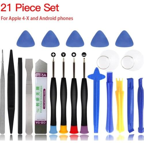 21 in 1 Mobile Phone Repair Tools Kit Spudger Pry Opening Tool Screwdriver Set for iPhone X 8 7 6S 6 Plus 11 Pro XS Hand Tools