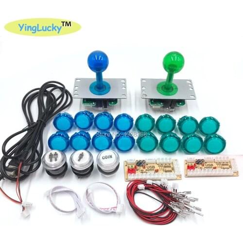 Sanwa Joystick DIY Kit de cero retraso Arcade DIY Kit USB codificador PC Arcade Joystick Sanwa + Sanwa botones para Arcade Mame