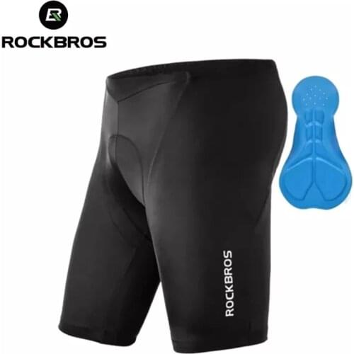 ROCKBROS summer Cycling Shorts Men Bib Anti Slip Gel Cycling MTB Bike Shorts Mountain black Bicycle Short Pants