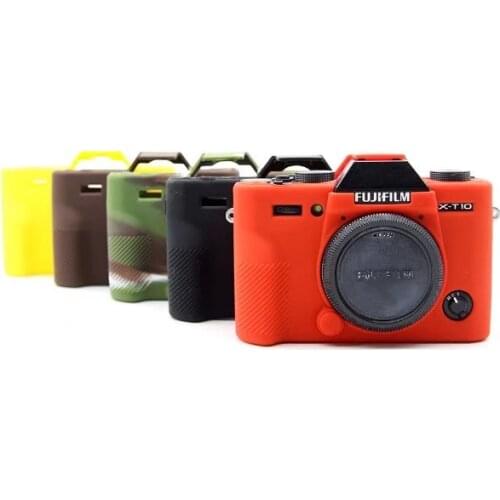 Silicone Armor Skin Case Body Cover Protector for Fujifilm X-T10 X-T20 XT10 XT20 Digital Camera