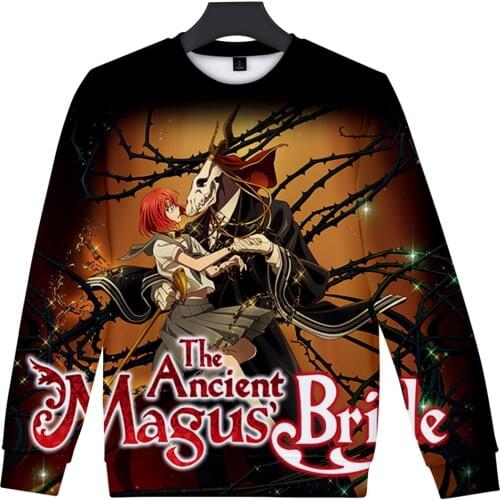 The Ancient Magus' Bride 3D Printed O-Neck Sweatshirt Women/Men Fashion Long Sleeve Sweatshirts