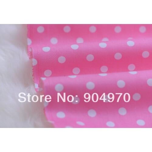 POLKA DOT 100% cotton fabric Quilting Patchwork 160cm x 50cm Cute pink cotton fabric Textile kids Bedding Baby Fabric