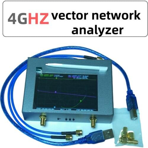 Nvarcher Plus4 NanoVNA V2 3GHz Vector Network Analyzer 4 Inch TFT 50KHz-3GHz Shortwave HF VHF UHF 70-90dB With 2000mAh Battery