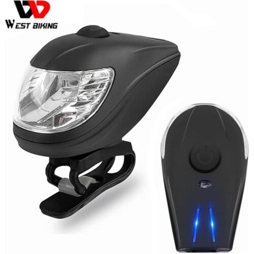 WEST BIKING Cycling Waterproof Bike Front Lamp Bicycle Light Torch Headlight Induction Bike Bright Light USB Charging Flashlight