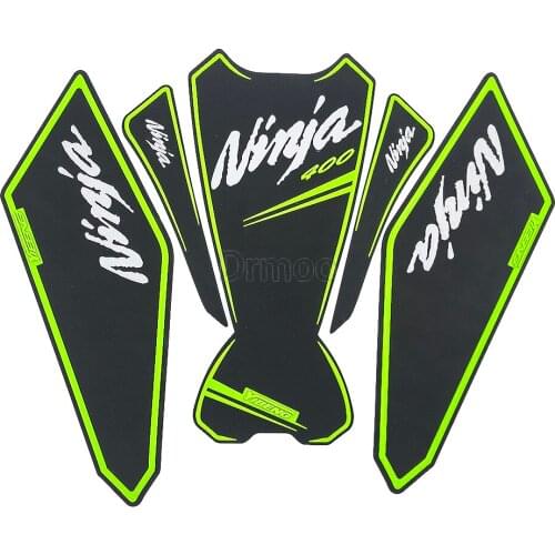For Kawasaki Ninja 400 Z400 Motorcycle Tank Pad Protector Anti slip Oil Tank Sticker Decals Side Gas Knee Grip Traction Protect