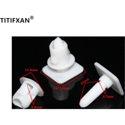 10PCS for Audi A6 A4 plastic fastener for Door trim panel side skirt surround clip