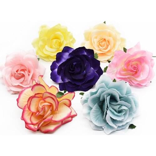 5 pieces Rose Wedding decoration Christmas decorations for home Garland Candy box Scrapbooking flowers Headdress Brooch Jewelry