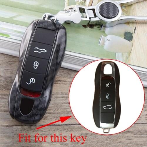 Key Accessories Fit For Porsche 911 Panamera Cayman Macan Cayenne Boxster 918 981 Parts Key Holder Bag Fob Case Box Cover Trim