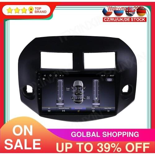 6+128G Android 10.0 For Toyota RAV4 2005-2013 Car Multimedia Player GPS Navigation Headunit Radio Audio Stereo Tape Recorder