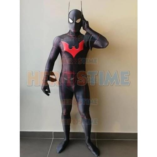 Free Shipping 3D Printed Beyond Cosplay Costume Zentai Spandex Mens Superhero Halloween Party Bodysuit