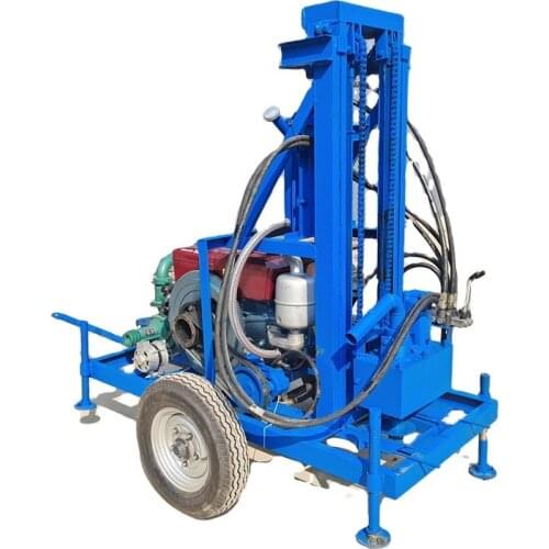 22 Hp Diesel 80m Deep Water Well Drill Rigs Water Well Drilling Rig Road Crossing Machine
