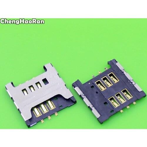 ChengHaoRan 100X New SIM Card Reader Tray Slot Adapters for Samsung I9000 I9220 N7000 S5690 W689 S5360 S5570 Sim Card Socket