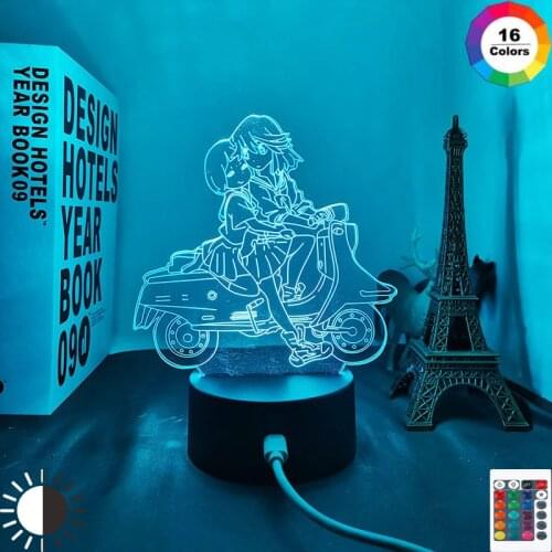 Kill La Kill Ryuko Matoi Led Night Light for Bedroom Decor Gift Nightlight Anime 3d Lamp Ryuko Matoi Kill La Kill