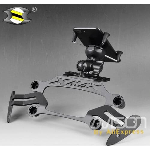 For XMAX300 X-MAX 250 300 Motorcycle Modified Front Stand Holder Smartphone Mobile Phone Bracket GPS Plate Modified Mirror