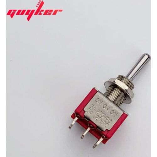 Guitar Mini Toggle Switch 3 Position ON/NO/ON 6 PIN Car/Boat Switches Gules