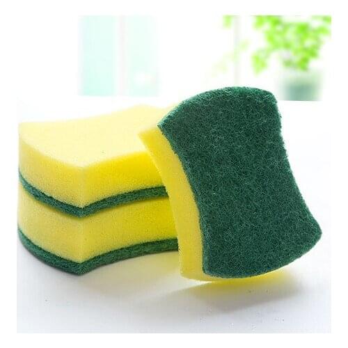 Dishwashing Sponge Kitchen Emery Sponges Clean Rub Pot Focal Stains Sponge Removing Kit Cleaning Brush