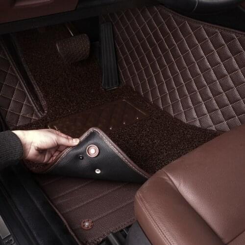 HLFNTF Custom Car floor Mat for SsangYong Korando Actyon Rexton Chairman Kyron Wearproof Carpets car mat