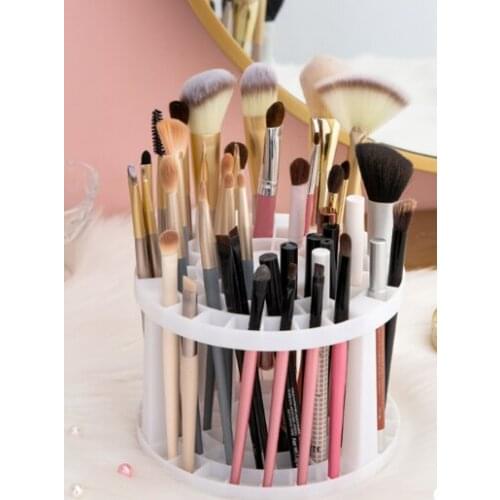 Multifunctional removable large capacity drying table - top makeup brush storage bucket J03