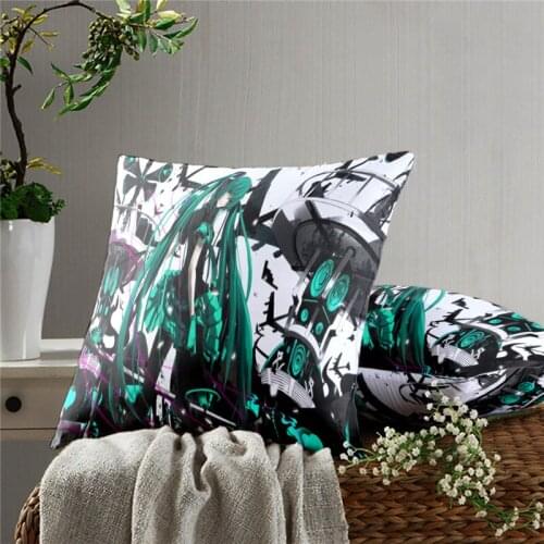 Cartoon Girl Pillow Case Decoration Sofa Cushion Pillow Case Bed Pillow Case Home Decoration Car Pillow Case