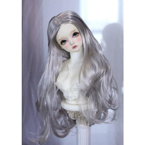 1/6 1/4 1/3 Scale BJD Wig Doll Accessories Long Silver Hair Wigs For BJD/SD YOSD MSD SD13 SD17 SSDF C0996