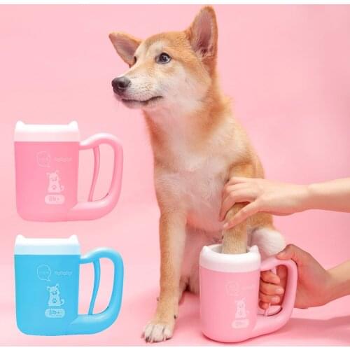 Pet Foot Clean Tool Dog Paw Brush Feet Cleaner Cup Silicone Automatic Cat Paw Washing tool Small Medium Big dogs Paw Grooming