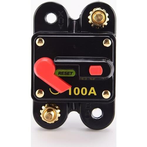 100 Amp Push Reset Circuit Breaker Fuse Electrical System Protection