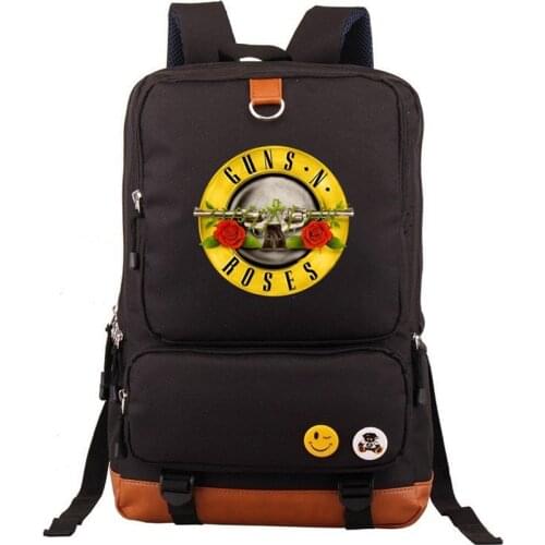Guns N Roses Slash backpack Rucksack Bag School Bags Teenagers Laptop Bag Women Men Boy Girl Students Bag