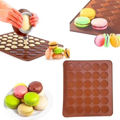 30 Holes Macaron Silicone Baking Mat Non-Stick Macaron Cake Pad Heat-resisting Silicone Mat Pastry Baking Tool Kitchen Tool