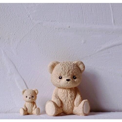 Cute Bear Honey Jar Silicone Mold DIY Aromatherapy Plaster Silicone Mold Pottery mould Candle Mold