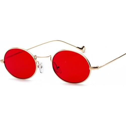 TEENYOUN 2020 Fashion Oval Vintage Sunglasses Small Frame For Men Women Summer Color Retro Design Eyeglasses