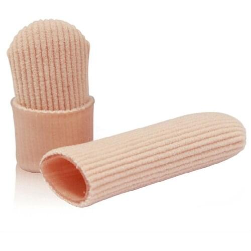 Fabric Finger Toe Protector Separator Applicator Pedicure Corn Callus Remover Hand Pain Relief Soft Silicone Tube Foot Care Tool