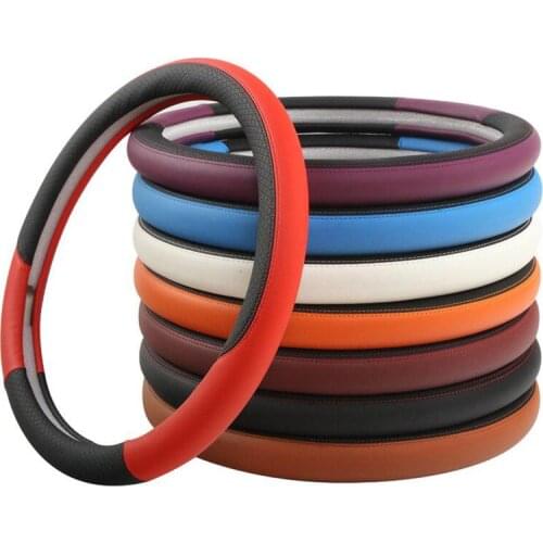 Universal Auto Car Styling Microfiber Leather Car Steering Cover Car-styling Steering Wheel Covers 36cm/38cm